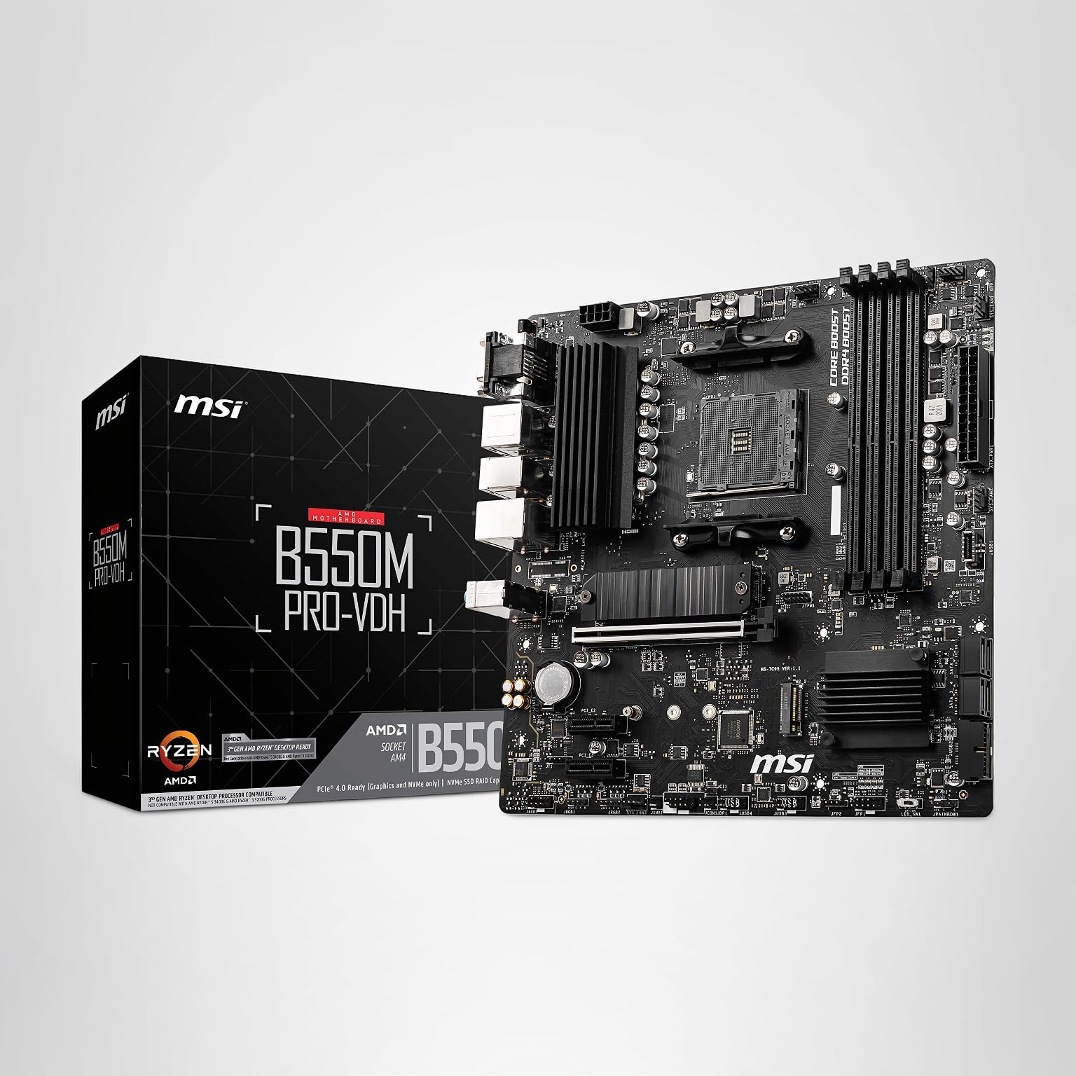 ★MSI B550M PRO-VDH　正規代理店2年保証品　新品・未開封品★ Amazon.com: MSI B550M PRO-VDH ProSeries Motherboard (AMD Ryzen